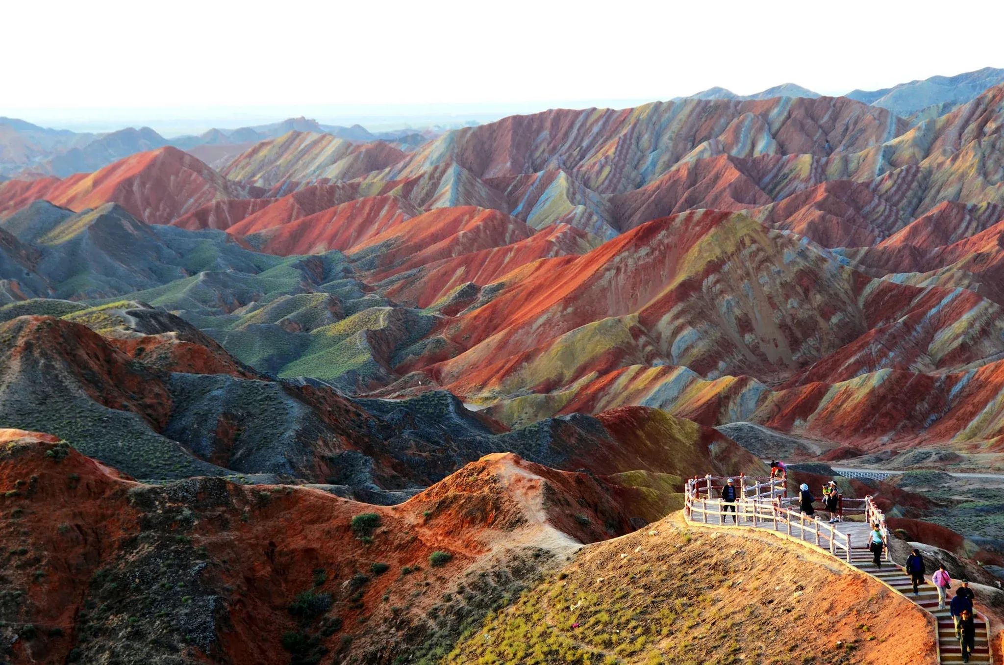 Imagem de montanhas arco-íris, China