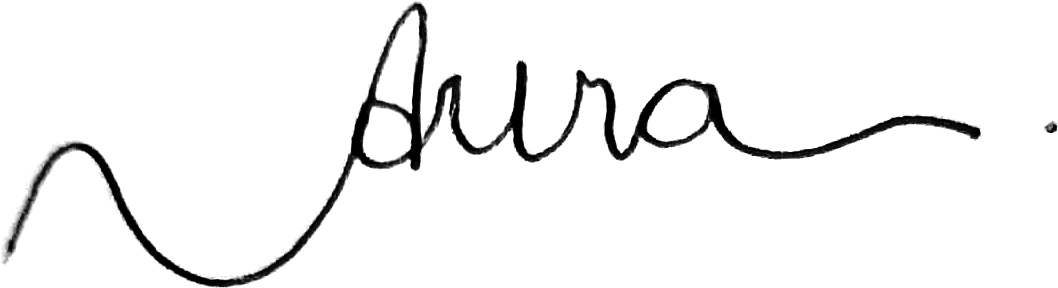 Assinatura manuscrita de Aura